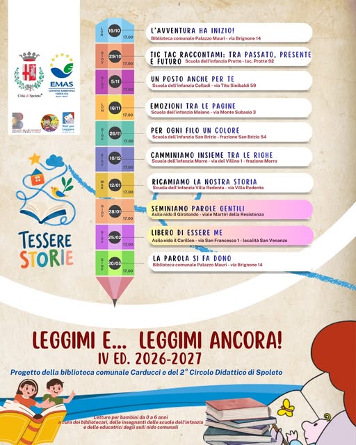 Plakat von Leggimi e... leggimi ancora! IV Ed. 2026-2027