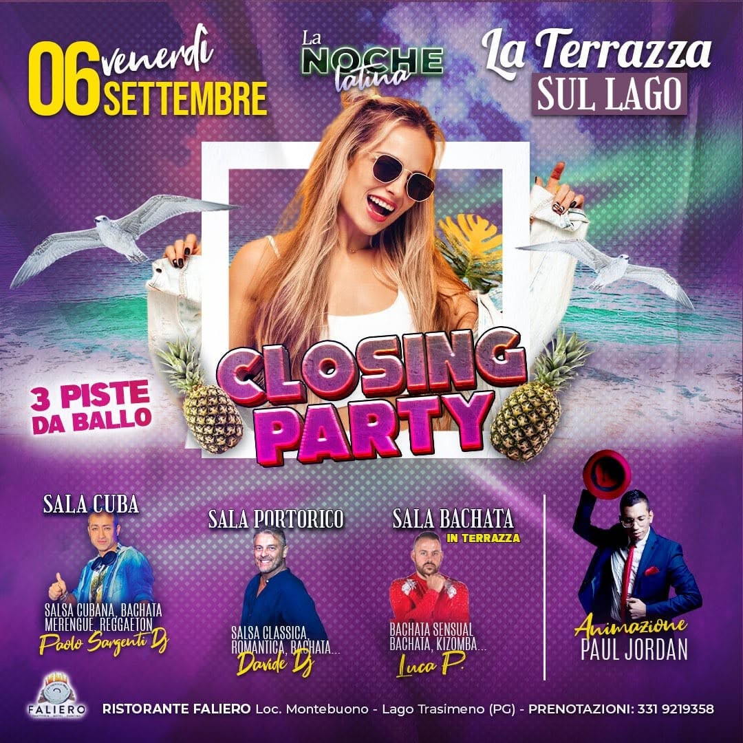 Affiche de La Noche Latina - Closing Party