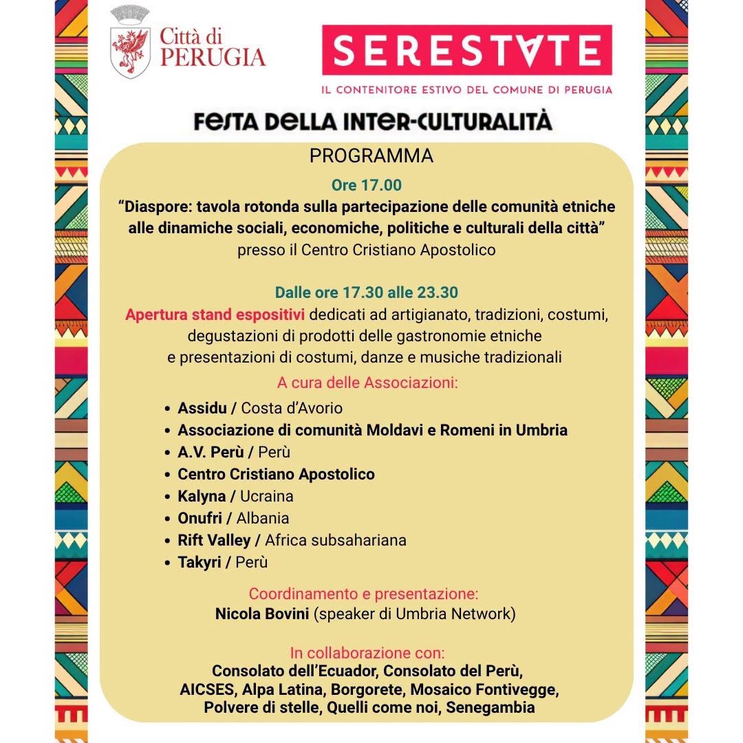Affiche de Festa della Inter-Culturalità