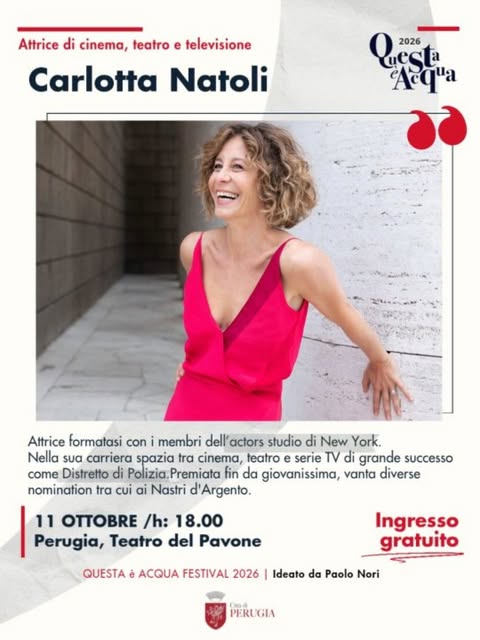 Plakat von Carlotta Natoli - Questa è Acqua Festival 2026