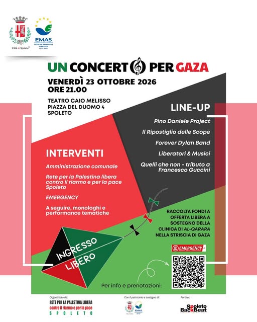 Locandina di Un concerto per Gaza
